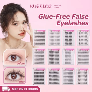 [จัดส่งในพื้นที่]3/1PCS KUESICR 3D DIY Single Cluster Self-กาวขนตาปลอมC-curled Natural Curlingใช้งานง่ายอะนิเมะEye