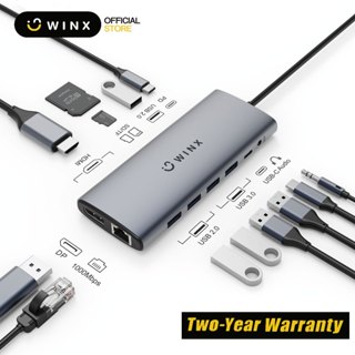 WINX USB HUB 14-in-1 Type-C ถึง 4K60Hz HDMI DP 5Gbps USB 3.0…