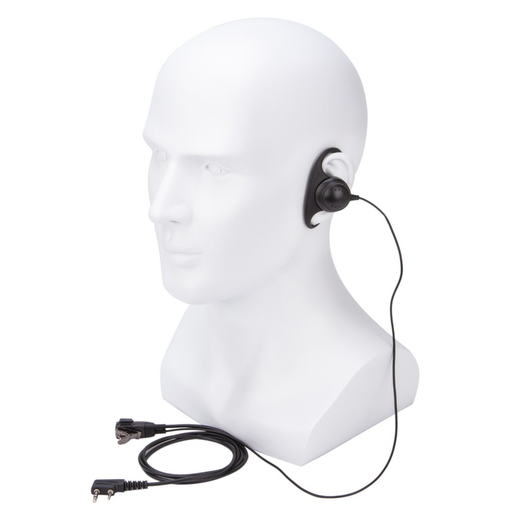 Kenwood 2-Pin D-Shaped PTT Mic ชุดหูฟังสําหรับ TK-3107 TK-2160 KPG27D, Baofeng UV-5R UV-8 UV-A5, RET