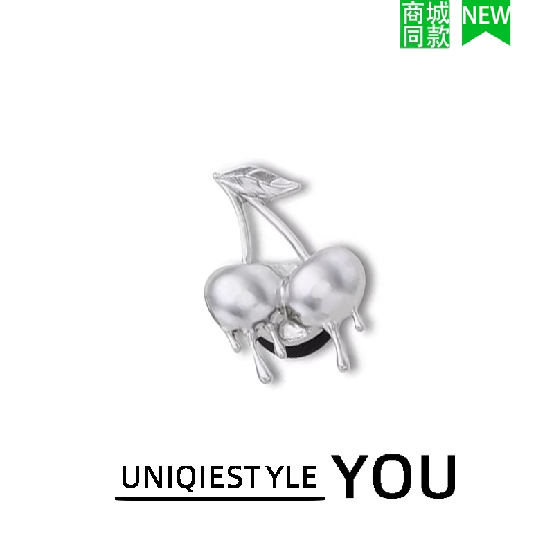 สไตล์ใหม่รองเท้าหัวเข็มขัดหลุมรองเท้าเครื่องประดับดอกไม้ ทําเอง ที่ถอดออกได้เนื้อเงินเชอร์รี่รักหัวใจ ค โครโตเบอร์ ชุด 5 ชิ้น - รูปที่ 5