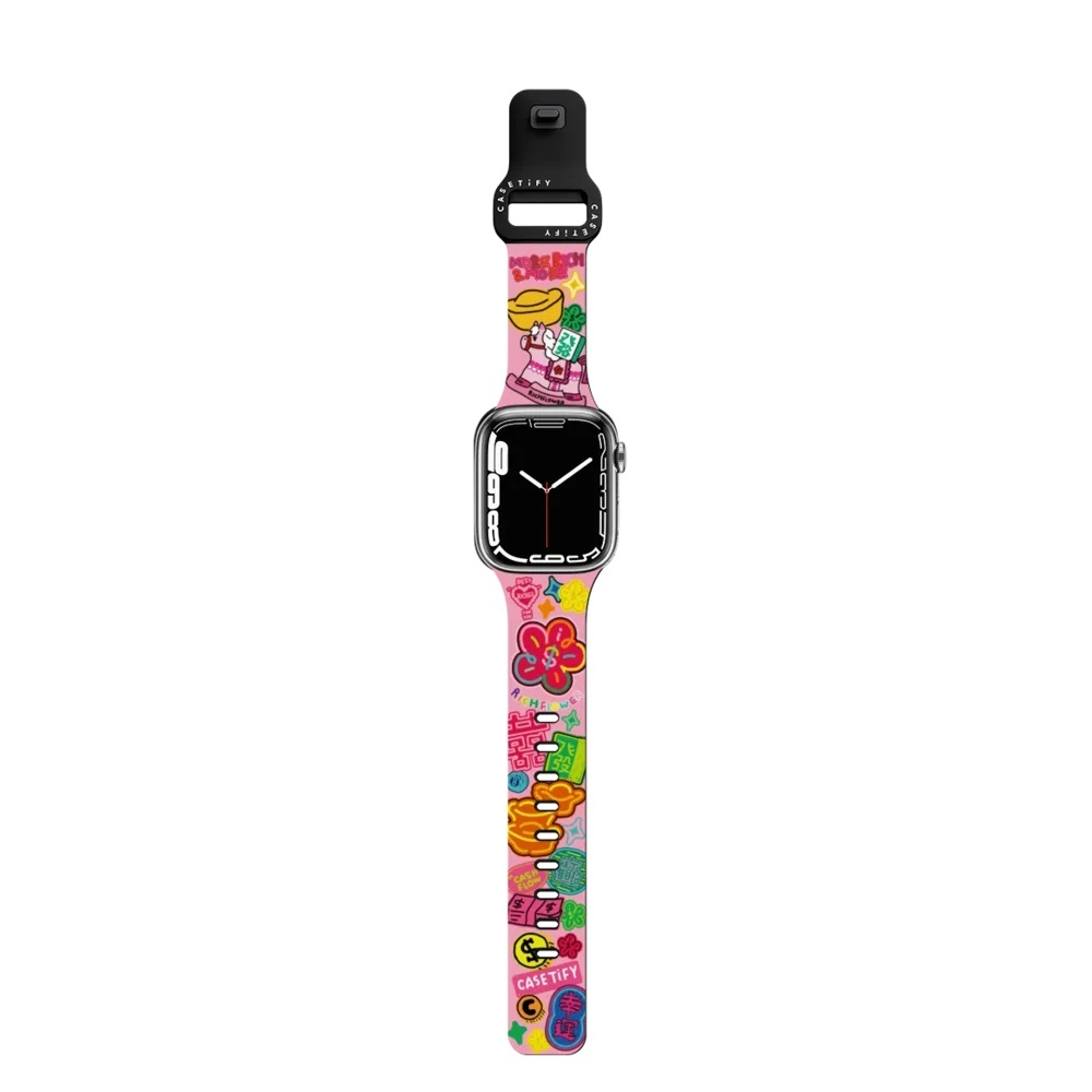 Rich Flower Pony สายนาฬิกาเหมาะสําหรับ Apple Watch 38mm/40mm/41mm/s10 42mm 42mm/44mm/45mm/s10 46mm/4