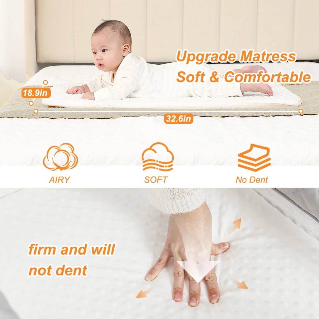 เปลเด็กแรกเกิด LittleJoy ต่อชิดเตียง พับเก็บได้ พร้อมมุ้ง ที่นอน ตะกร้า thumbnail 4