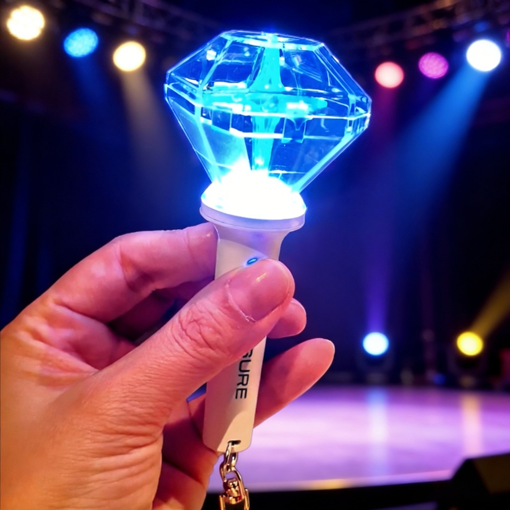 TREASURE Mini Lightstick พวงกุญแจเรืองแสงจี้ Kpop Group Treasure สมาชิก Choi Hyun Suku อุปกรณ์ต่อพ่ว
