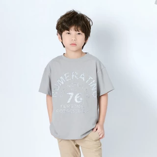B&R Kids【เสื้อยืดเด็ก】 จัดส่งจากประเทศไทย เสื้อยืดพิมพ์ลายเด็กผู้ชาย สไตล์เกาหลี ลำลอง คุณภาพดี นุ่มสบาย ระบายอากาศได้ดี