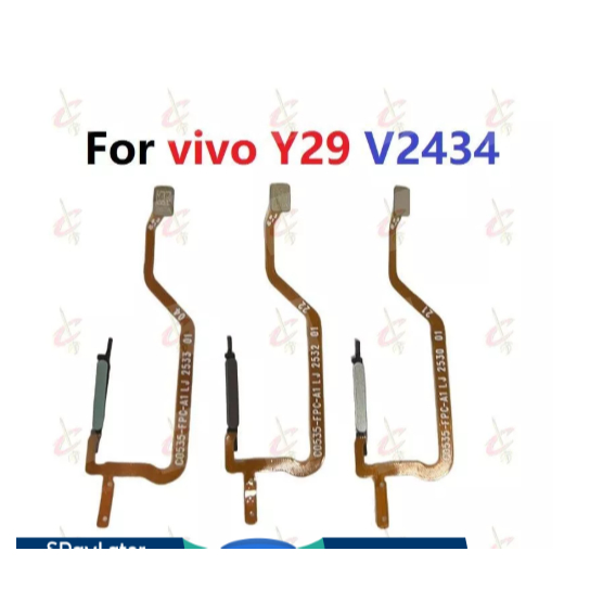 เซ็นเซอร์ลายนิ้วมือพิมพ์ลายนิ้วมือสําหรับ vivo y29 4G ปุ่มไฟ flex V2434