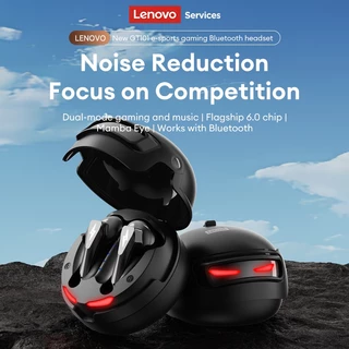 Lenovo GT101 Bluetooth 6.0 หูฟังสําหรับเล่นเกมไร้สายพร้อมเวลาแฝงต่ํา 45ms และเวลาเล่น 30 ชม. พร้อมเสียงเซอร์ราวด์ 3 มิติ