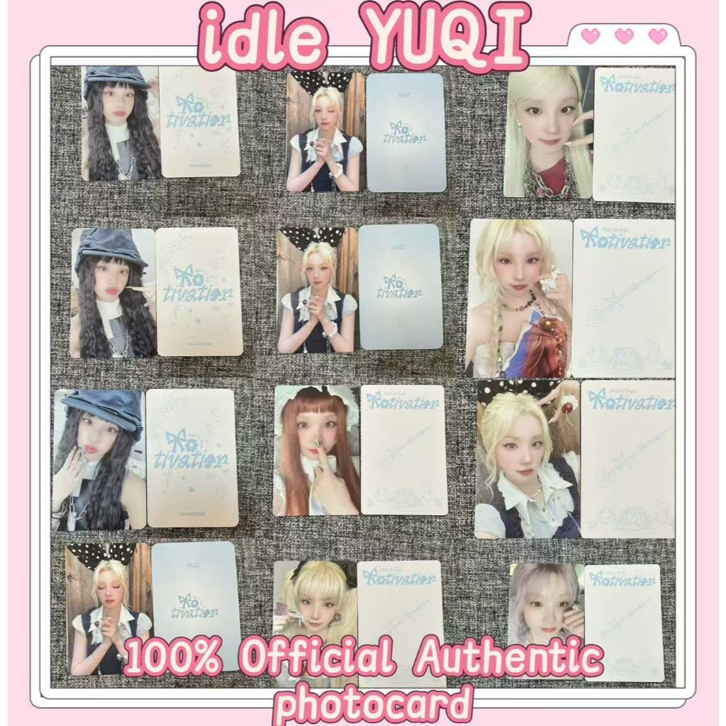 [YUQI] วีนัสเดี่ยวที่ 2 / ภาพถ่ายเหตุการณ์อย่างเป็นทางการ Photocard (Miner Scratched)