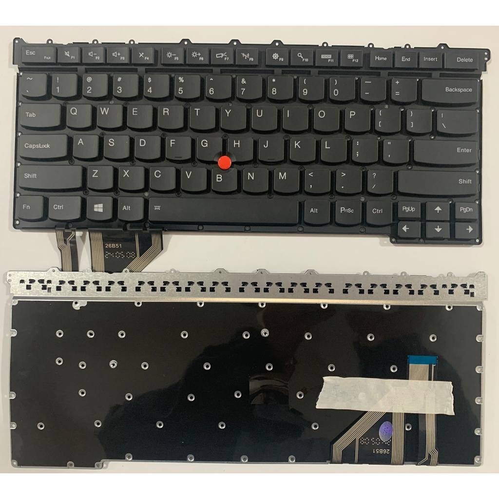 แป้นพิมพ์แล็ปท็อป US Layout สําหรับ IBM Lenovo ThinkPad X1 Carbon X1C 2014 Carbon X1C 2015 ไม่มีจุดไ