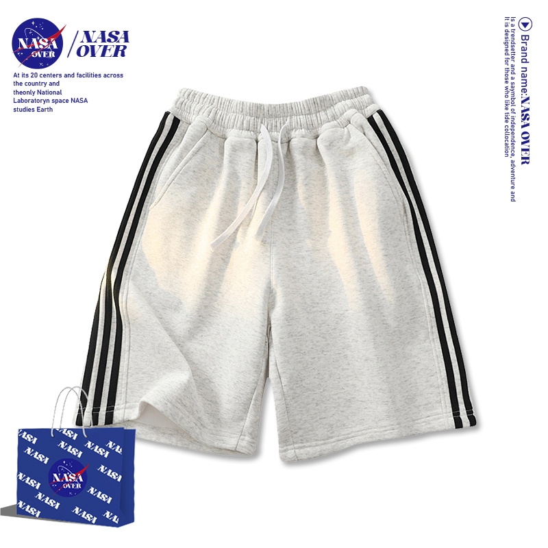 【จัดส่งตลอด 24 ชั่วโมง】🔥NASA ใส่ได้ทั้งชายหญิง เนื้อนุ่ม กางเกงขาสั้นทรงหลวมสีพื้นใส่สบายลำลองสำหรับฤดูร้อนยาวห้าส่วน 🩳🌴