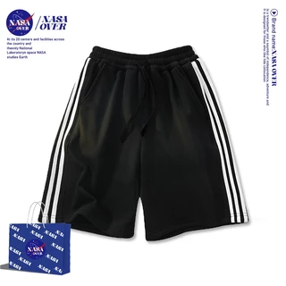 【จัดส่งตลอด 24 ชั่วโมง】🔥NASA ใส่ได้ทั้งชายหญิง เนื้อนุ่ม กางเกงขาสั้นทรงหลวมสีพื้นใส่สบายลำลองสำหรับฤดูร้อนยาวห้าส่วน 🩳🌴