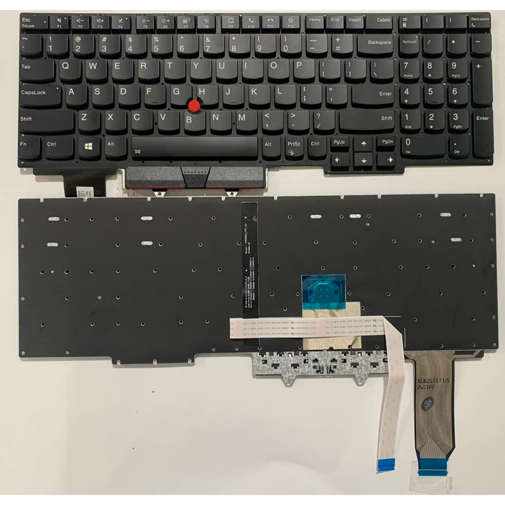 แป้นพิมพ์แล็ปท็อป US Layout สําหรับ Lenovo Thinkpad E15 Gen2 E15 Gen3 E15 Gen4 พร้อมจุดพร้อม backlit