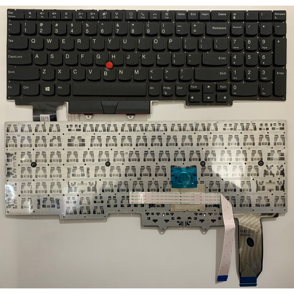 แป้นพิมพ์แล็ปท็อป US Layout สําหรับ Lenovo Thinkpad E15 Gen2 E15 Gen3 E15 Gen4 พร้อมจุดไม่มี backlit