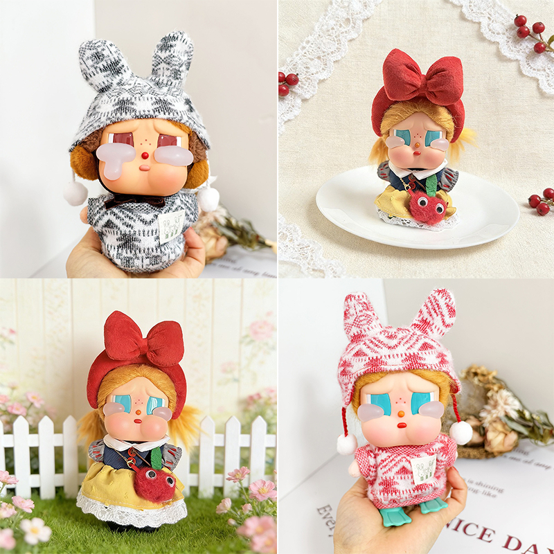 (Clothes Only) for CRYBABY Doll Clothes - Tears Factory 15CM Doll Outfit Honey Fruit Pretty Princess