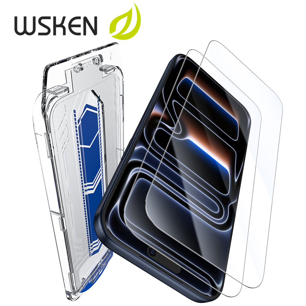 WSKEN 2 ชิ้น ไม่มีขอบสีดำ ฟิล์มกระจก สำหรับ iPhone 17ProMax 16ProMax กระจกนิรภัย ฟิล์มกระจกนิรภัย กันรอย ไอโฟน 17 16 15 14 13 12 11 ฟิล์ม ติดตั้งง่าย
