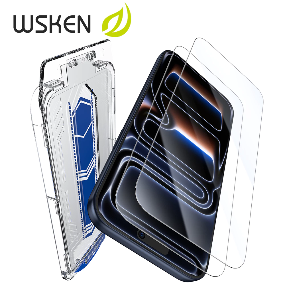 WSKEN 2 ชิ้น ไม่มีขอบสีดำ ฟิล์มกระจก สำหรับ iPhone 17ProMax 16ProMax กระจกนิรภัย ฟิล์มกระจกนิรภัย กันรอย ไอโฟน 17 16 15 14 13 12 11 ฟิล์ม ติดตั้งง่าย
