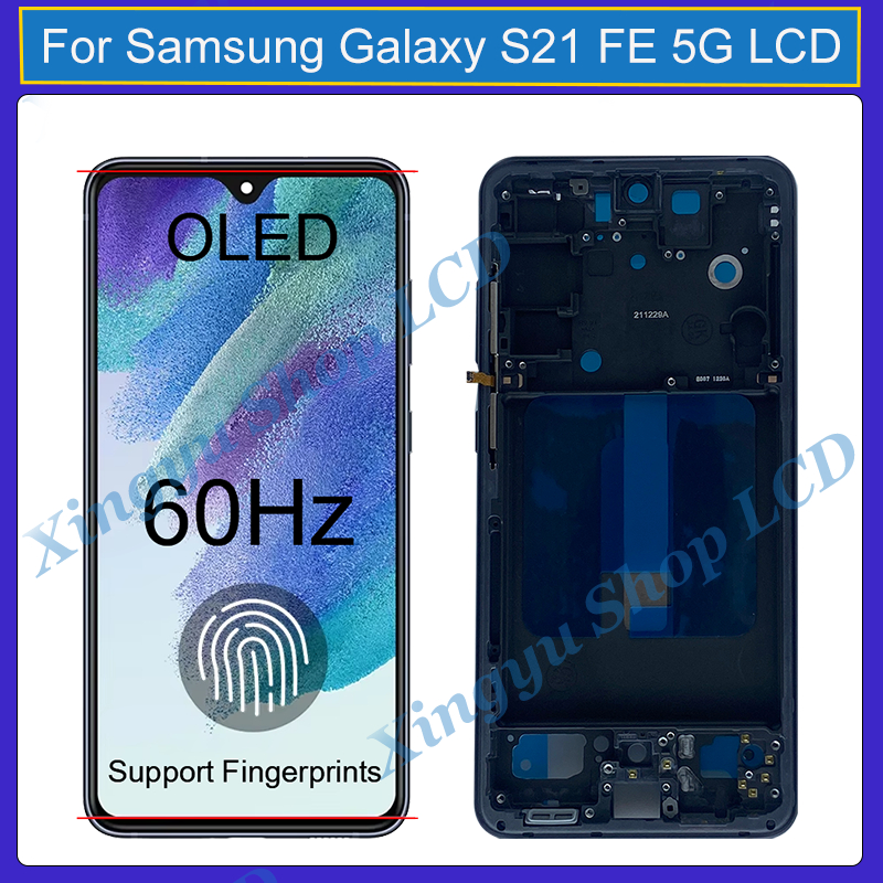 Original AMOLED สําหรับ Samsung Galaxy S21 FE 5G SM-G990B รูปที่ 5