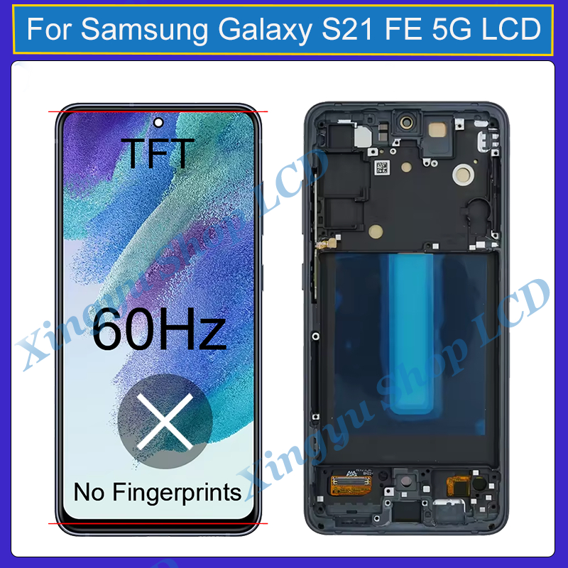 Original AMOLED สําหรับ Samsung Galaxy S21 FE 5G SM-G990B รูปที่ 4