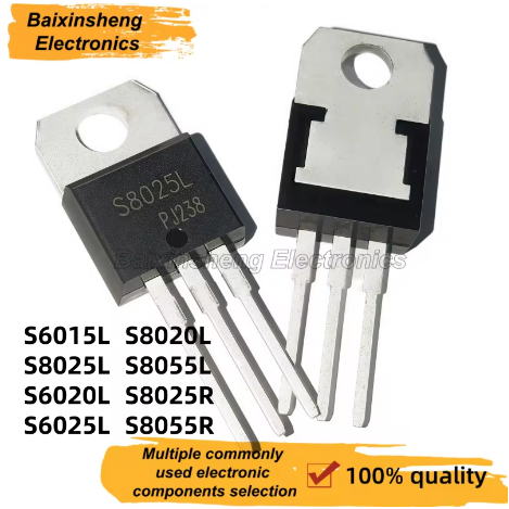 5PCS ใหม่คุณภาพสูง S6015L TO-220 S6020L S6025L S8025L S8020L S8055L S8025R S8055R Unidirectional thy