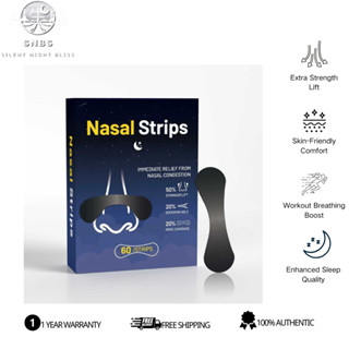 แผ่นแปะจมูกลดกรน สูตรแรงพิเศษ ติดแน่น กันเหงื่อ ช่วยหายใจดีข…