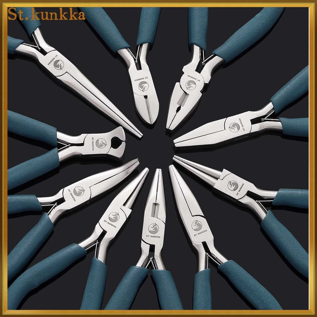 คีมทำเครื่องประดับมินิ มัลติฟังก์ชั่น เหล็กคาร์บอนสูงอย่างดี สำหรับ DIY สร้อยคอ/สร้อยข้อมือ เครื่องมือแฮนด์เมดพรีเมียม