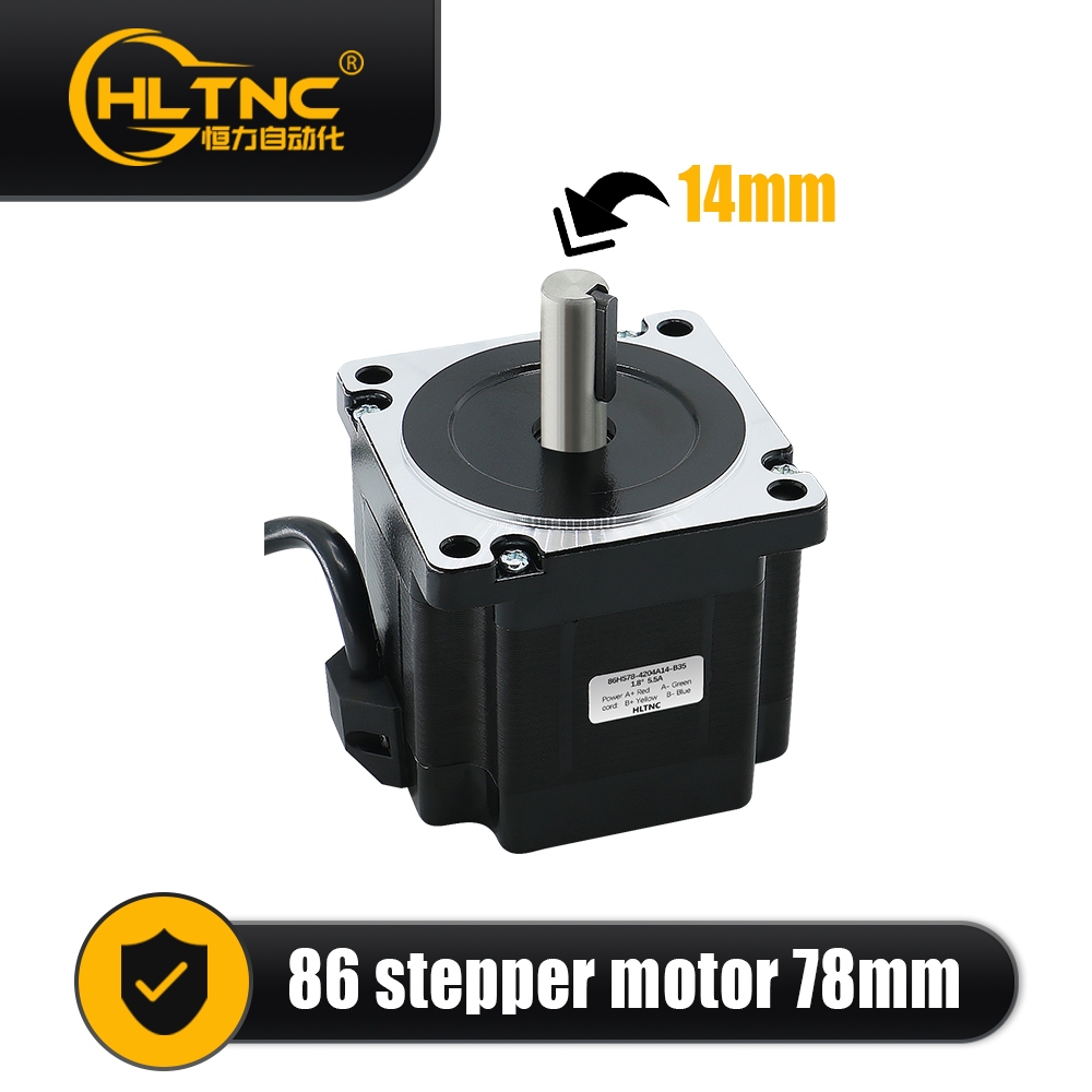 มอเตอร์สเต็ปเปอร์ NEMA34 HS5.5A IE33 HSS1.8 4N.m 1500RPM CNC Router เครื่องแกะสลัก HLTNC