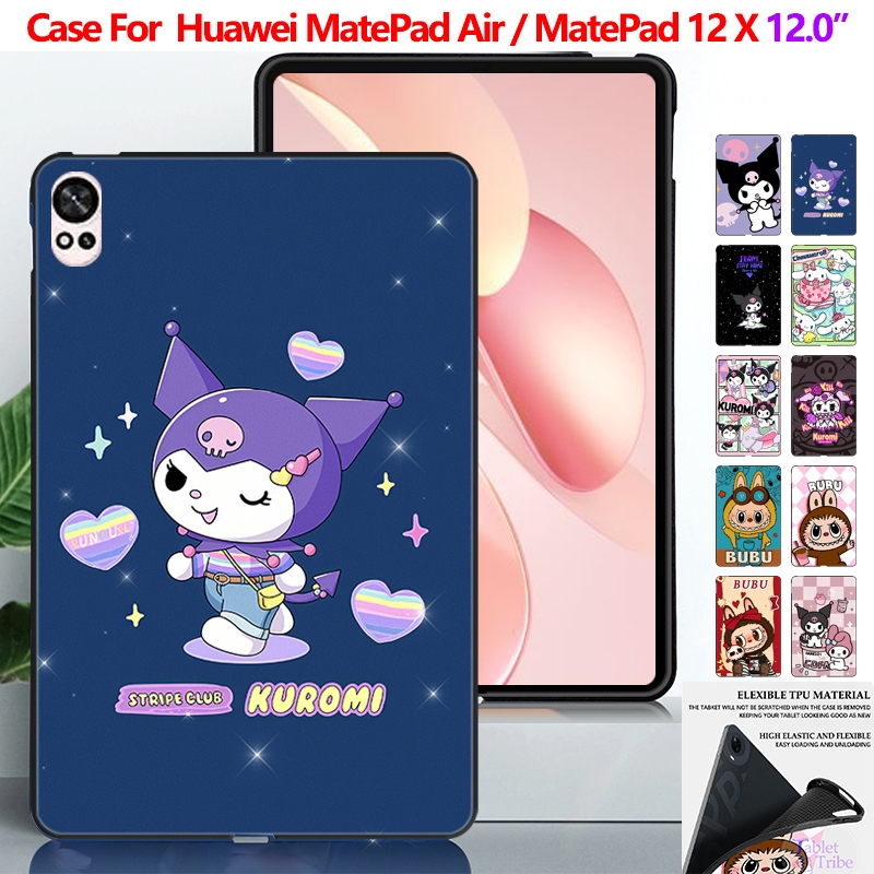 สําหรับ 2025 HUAWEI MatePad 12 X matepad Air 12.0 นิ้วการ์ตูนแฟชั่น TPU กันกระแทกกรณีแท็บเล็ตสําหรับ