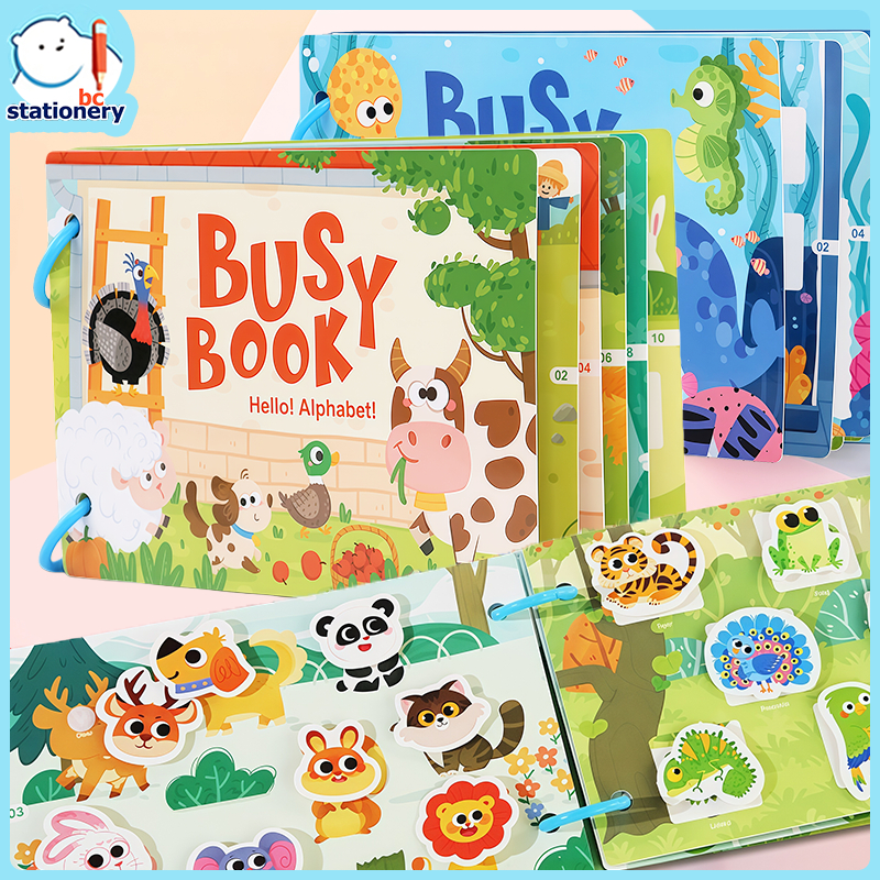 Busy Book Quiet Book หนังสือกิจกรรม หนังสือเสริมพัฒนาการ หนังสือฝึกสมอง ของเล่นเสริมพัฒนาการ