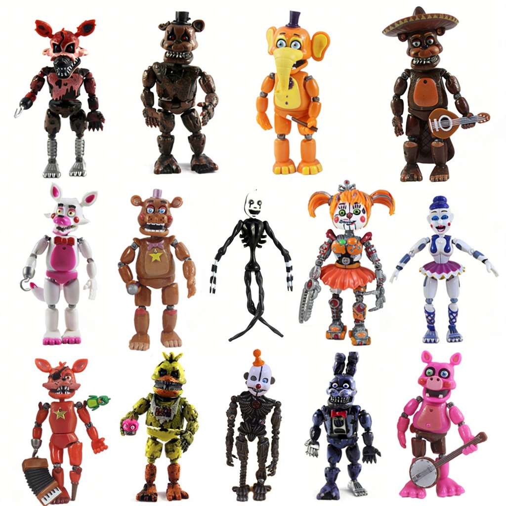 Five Nights at Freddys 2 ตัวเลขการกระทําเกมสะสมของเล่นสําหรับแฟนๆ ของขวัญ