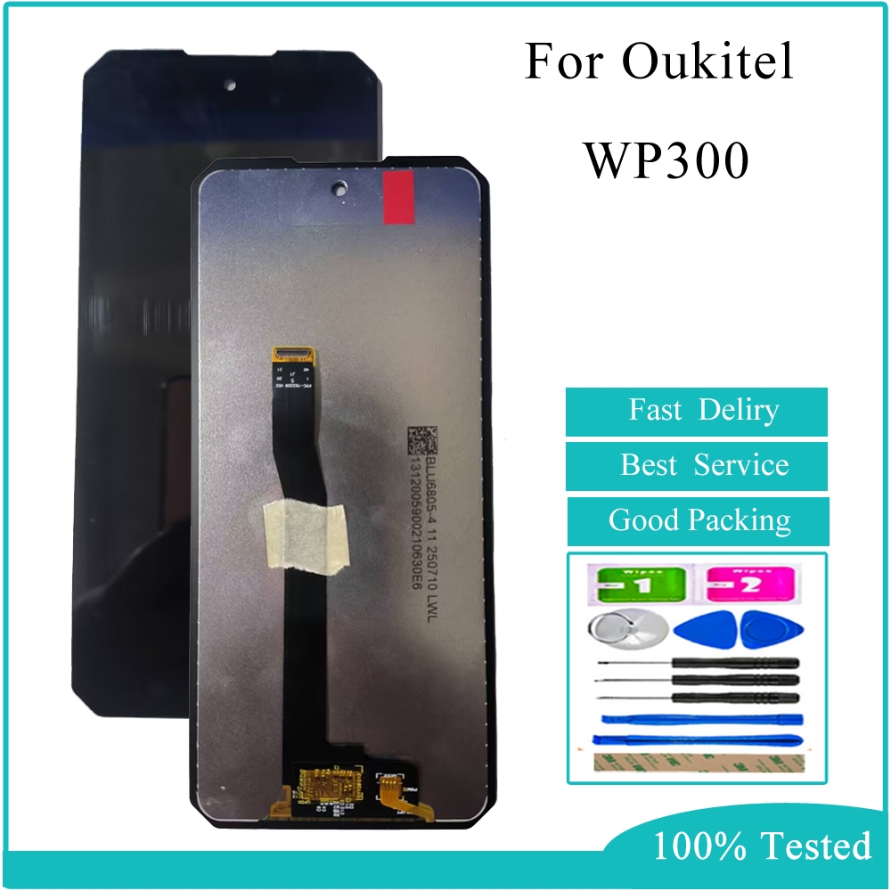 6.8 นิ้วสําหรับ Oukitel WP300 จอแสดงผล LCD เปลี่ยนหน้าจอสัมผัส