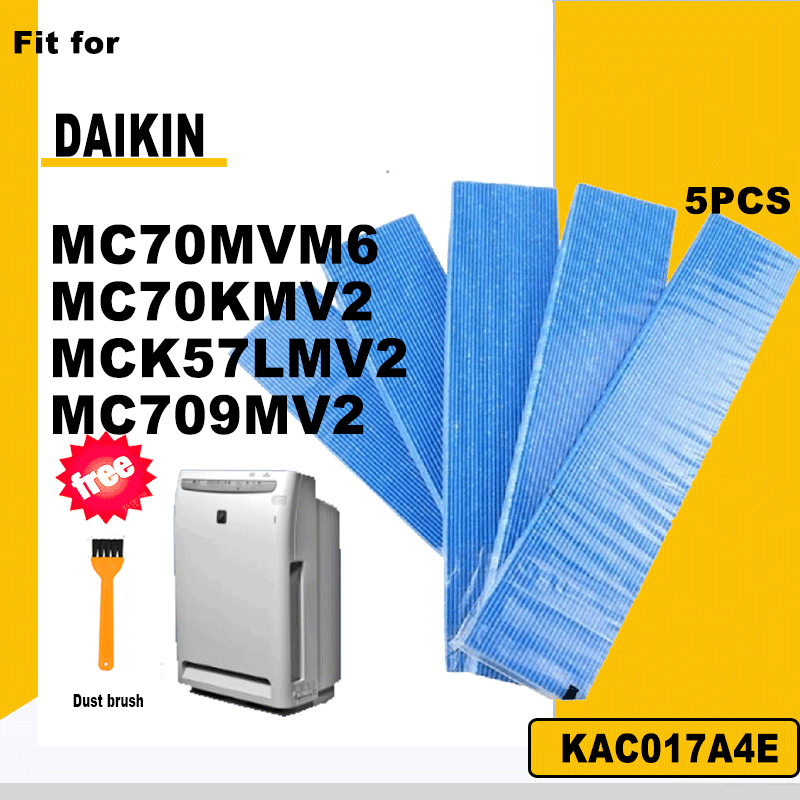 5PCS เหมาะสําหรับเครื่องฟอกอากาศ Daikin MC70MVM6 MC70KMV2 MCK57LMV2 ตัวกรองจีบอุปกรณ์เสริม KAC017A4 