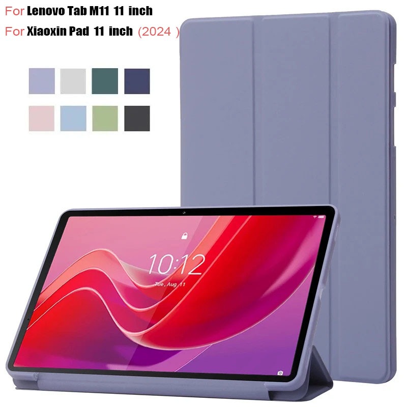 Funda สําหรับ Lenovo Tab M11 กรณี 11 "Trifold PU Leaher นุ่มกลับแท็บเล็ตสําหรับ Lenovo M11 Xiaoxin P