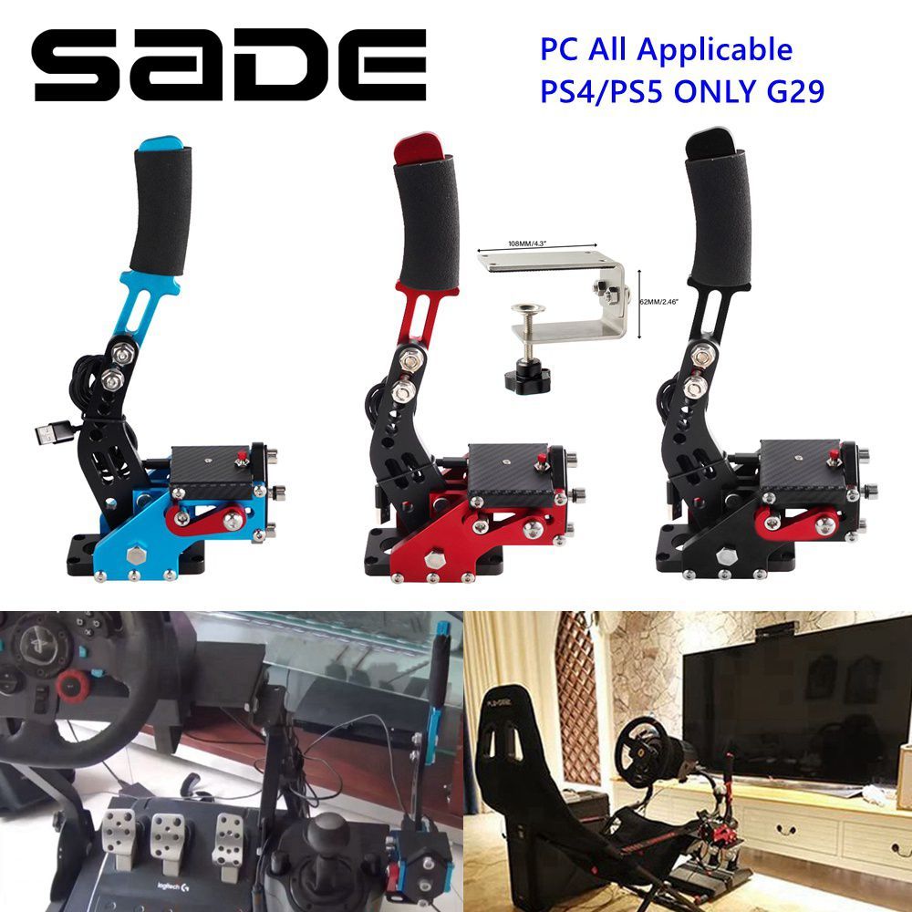 SADE USB Handbrake สําหรับ PS XBOX PC Logitech G29/T300/G920 พวงมาลัยทั้งหมด SIM Dirt Rally Racing เกมอุปกรณ์