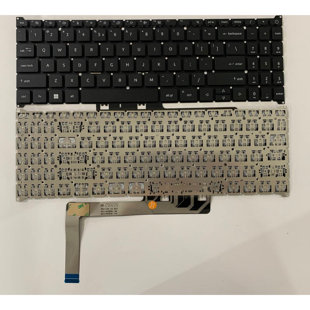 แป้นพิมพ์แล็ปท็อป US สําหรับ Acer Aspire A315-59 A315-59G A515-57 A515-57G A715-51G A715-76 ไม่มีจุด
