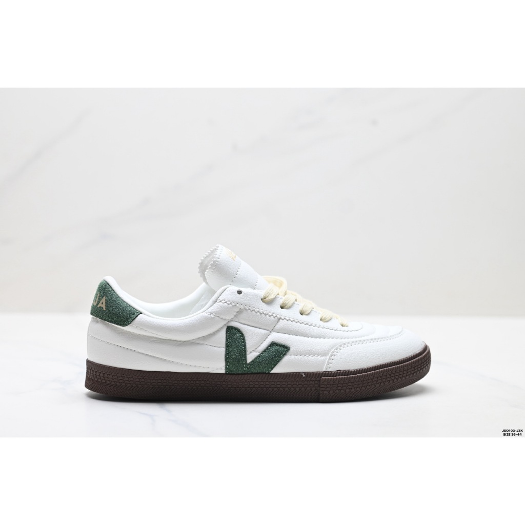 รองเท้าผ้าใบสีขาวคลาสสิก Veja Leather Extra sneakers Spring Summer Simple All-Match Style