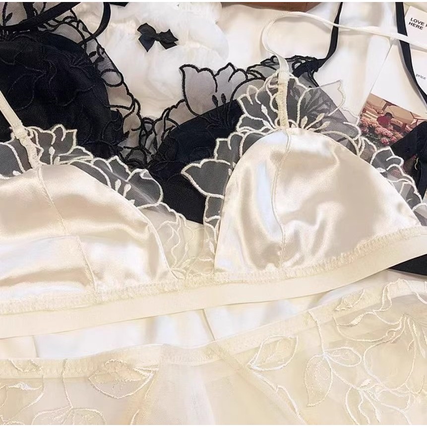 Fชุดชั้นในเซ็กซี่ไม่มีโครงเหล็กผ้ากำมะหยี่บางพิเศษลูกไม้รวมศูนย์แบบชิ้นเดียวN689 - รูปที่ 6