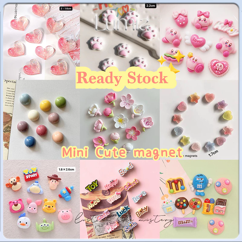 10ชิ้นแม่เหล็กติดตู้เย็น/อุปกรณ์ตกแต่งตู้/เครื่องประดับ3ง/กระดานข้อความ/สติกเกอร์เอกสารสํานักงาน/อาหารจําลอง/สติกเกอร์ตู้เย็นน่ารัก/ตกแต่งห้องเด็ก/ของข