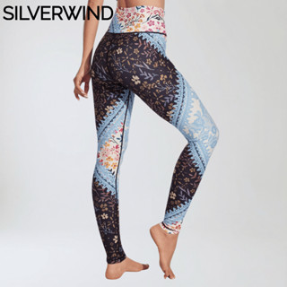 SILVERWIND Serene Floral Patchwork เลกกิ้งเอวสูงสําหรับโยคะ,…