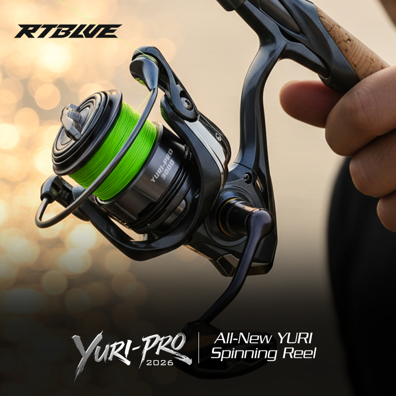 BEARKING RTBLUE YURI-PRO สปินนิ่งรีล กรอบคาร์บอน กันน้ำ พร้อมระบบเบรก เหมาะสำหรับน้ำจืดและน้ำเค็ม สายพันได้อย่างหนาแน่นด้วยเพลาหนอน 3X