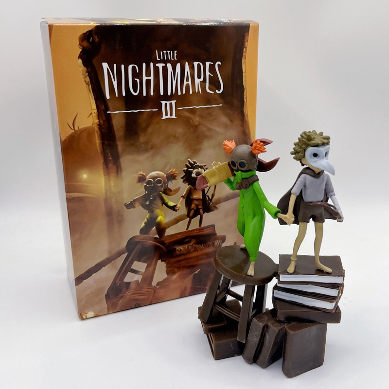 2 ชิ้น/เซ็ต 11 ซม.Terror ผจญภัยเกม Little Nightmares 3 Low Alone Crow PVC Action Figures รูปปั้นเดสก