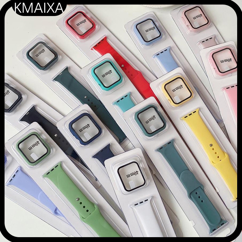 เคสซิลิโคนสําหรับ ฉันดู แอปเปิล ดู พิเศษ 3 2 49 มม. 11 10 9 8 7 สมาร์ทวอทช์ 45 41 44 มม.40 มม. ชุด กับ 3 6 5 4 3 2 1 42 มม.38 มม.ฟิล์มกระจกนิรภัยพร้อมฝาครอบ พีซี เข็มขัดกีฬาวง