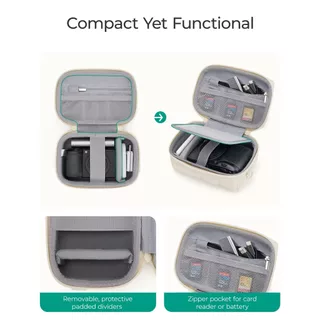 BAGSMART กล้องดิจิตอลป้องกัน Puffy กล้อง 2 วิธีพกพาน้ําหนักเบาและกันน้ํากระเป๋ากล้องขนาดเล็กสําหรับ Canon PowerShot G7X Mark II/III/Sony DSCW800/DSCW830