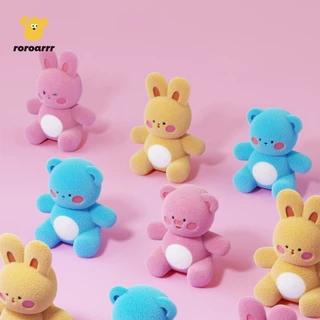 【Roroarrr】 Cute Pet Must-Have!จะเสียงของเล่นตุ๊กตาซูเปอร์รักษา | ข้าวเหนียวนุ่มเรียวสั้นล้างทําความสะอาดได้ทําความสะอาดง่ายรูปแมวสุนัขเครื่องมือที่มีประโยชน์