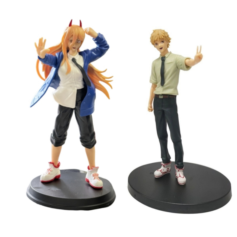 Anime Chainsaw Man ตุ๊กตา Denji ตัวเลขการกระทํา PVC คอลเลกชันตกแต่งของเล่นของขวัญวันเกิด