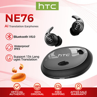HTC NE76 Sleeping Earbuds AI Smart Real-Time Translation Earphones Bluetooth 6.0 Earphone Ultra-light Fit 18H Long Battery Headphone Hi-Fi Stereo Sound