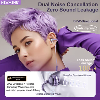 NEWMSNR (ถุงเก็บของฟรี) 2026 ใหม่ AI ENC Call ลดเสียงรบกวนหูฟังคลิปแบบมีสายสําหรับสวมใส่นานไม่เจ็บปวด TYPE-C หูฟังคุณภาพเสียงสูงหูฟัง Bone Conduction หูแขวนชุดหูฟัง