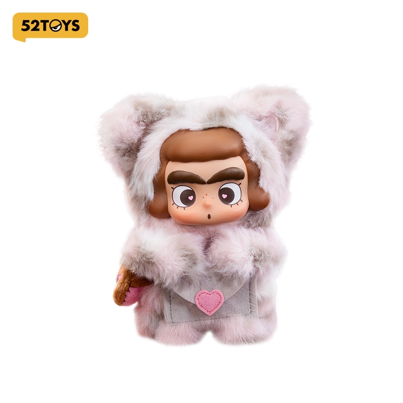 52TOYS CiCiLu The Rose Leopard-patterned Messenger Plush Keychain Figure Toy