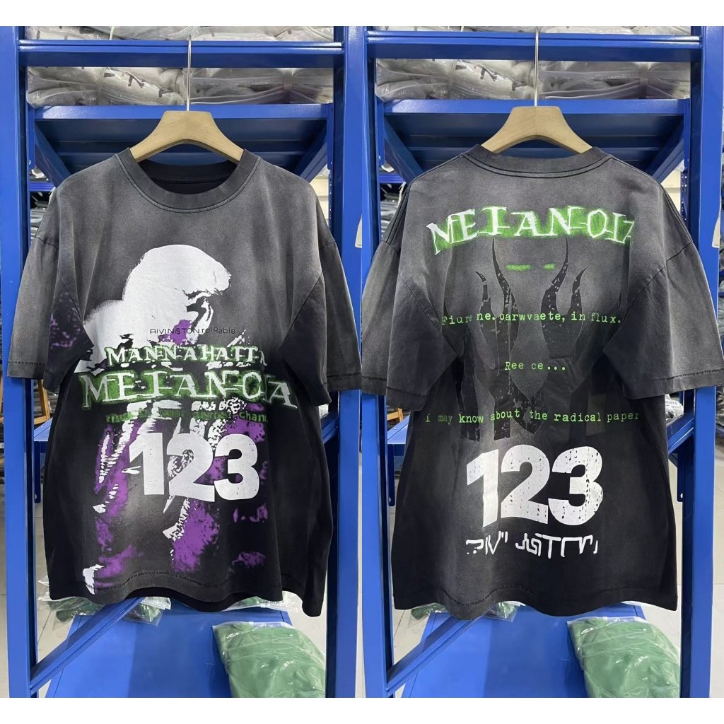 Tie Dye ล้าง RRR-123 SS26 MANNA META CVA เสื้อยืดผู้ชายผู้หญิงฤดูร้อนสไตล์ RRR 123 Tee T เสื้อ