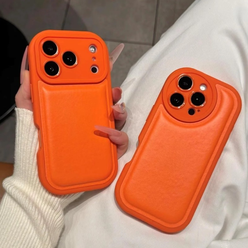 HOCE วงกลมกรอบกล้อง Soft TPU + PU เคสโทรศัพท์สําหรับ IPhone 17 16 15 14 13 12 11 Pro Max ฝาครอบกรณี ราคา ถูกที่สุด ดีลบีเคเค แกลเลอรีภาพที่ 2
