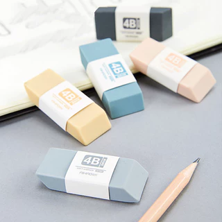 ยางลบ 4B สีพื้น สําหรับวาดภาพระบายสี เครื่องเขียนนักเรียน