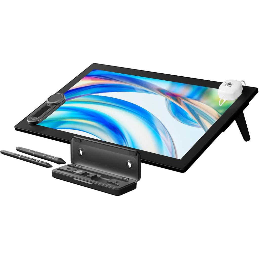 พร้อมสต็อก HUION Kamvas Pro 24 Gen 3 4K Drawing Pad 23.8 PenTech 4.0 Canvas Glass 3.0 คีย์บอร์ดไร้สา